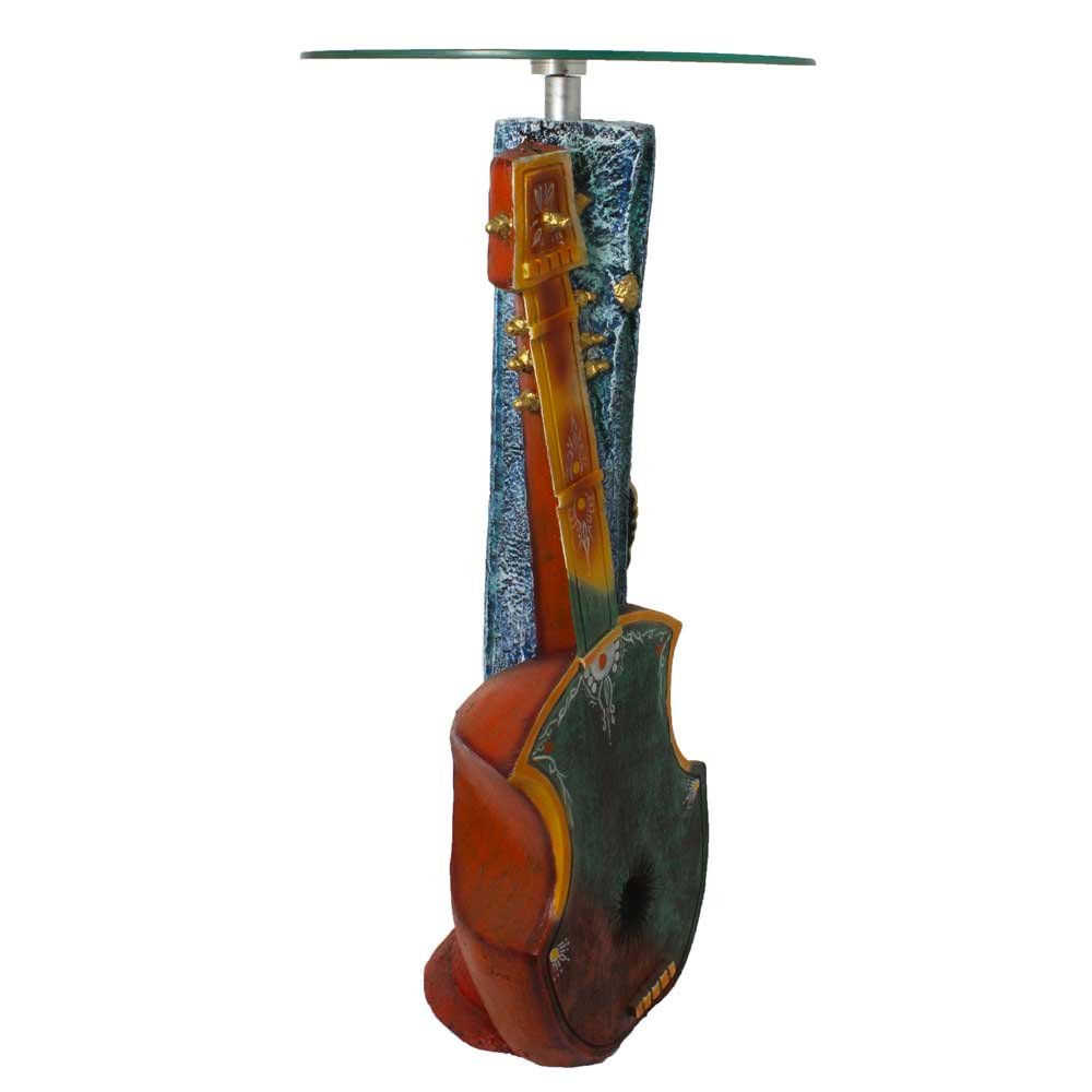 Home Decor Musical Glass Corner Table  29 Inch ( 74 cm )