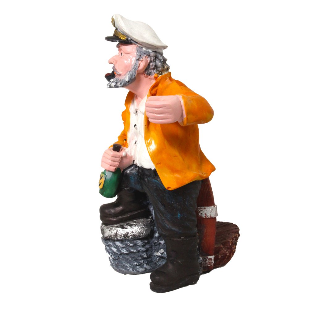 Home Decor Wine Bottle Holder Man Statue 9 Inch ( 23 cm )
