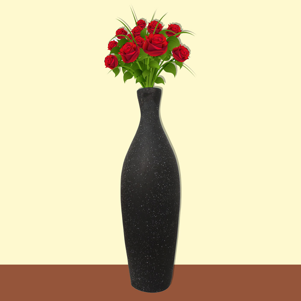 Decorative Floor Type Flower Vase 29 Inch