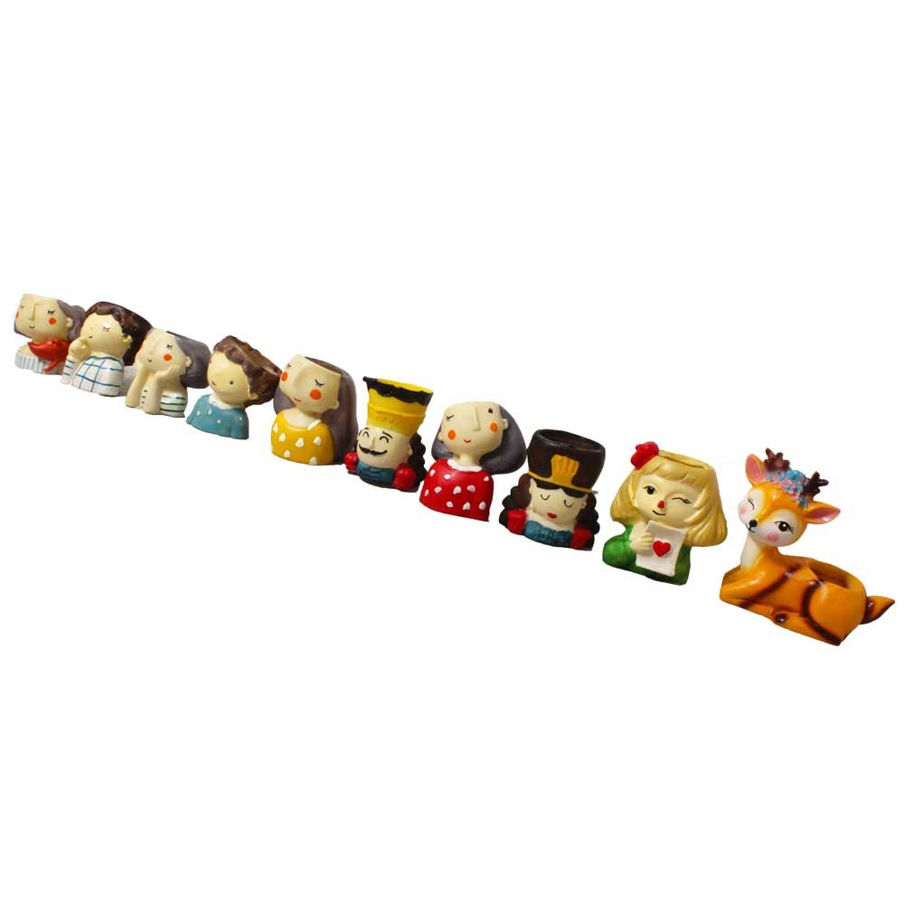 Set of 10 Decorative Flower Planters  3.5 Inch ( 9 cm )