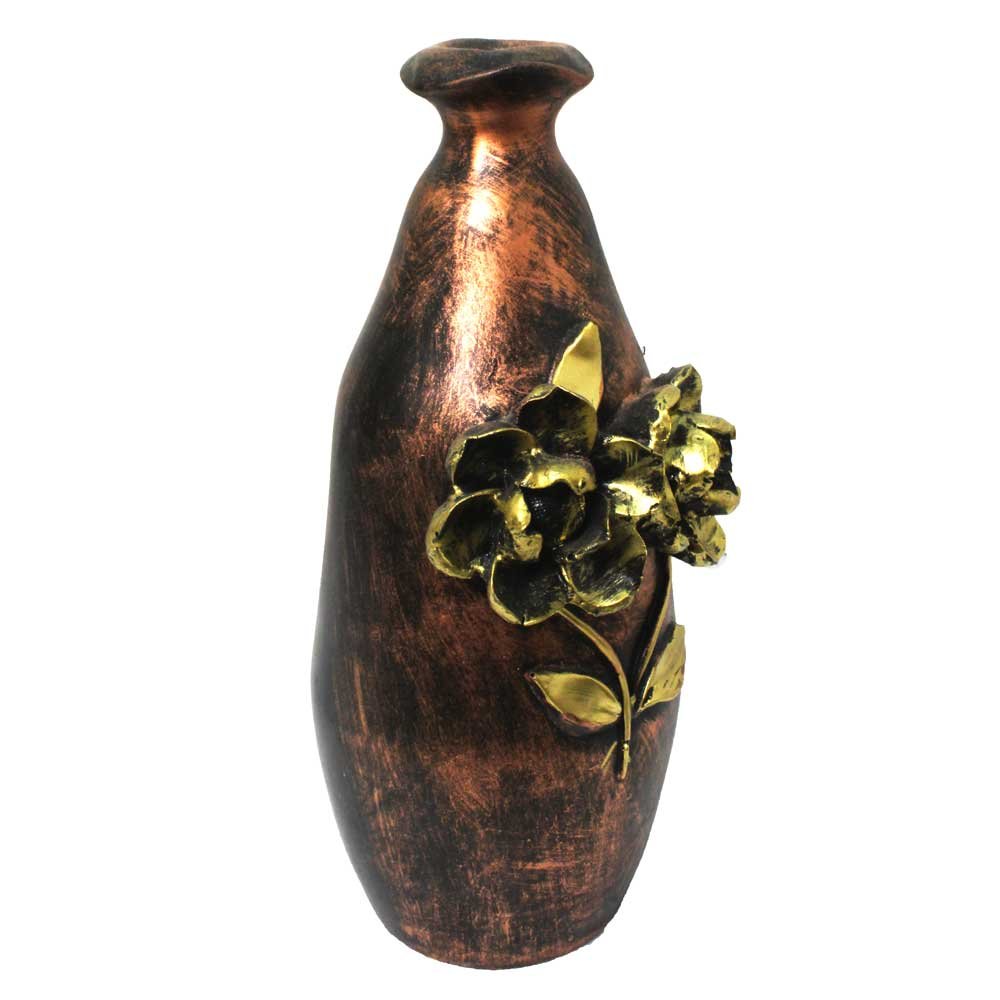 Scenic Tabletop Flower Vase in Copper Finish 12 Inch ( 30.5 cm )