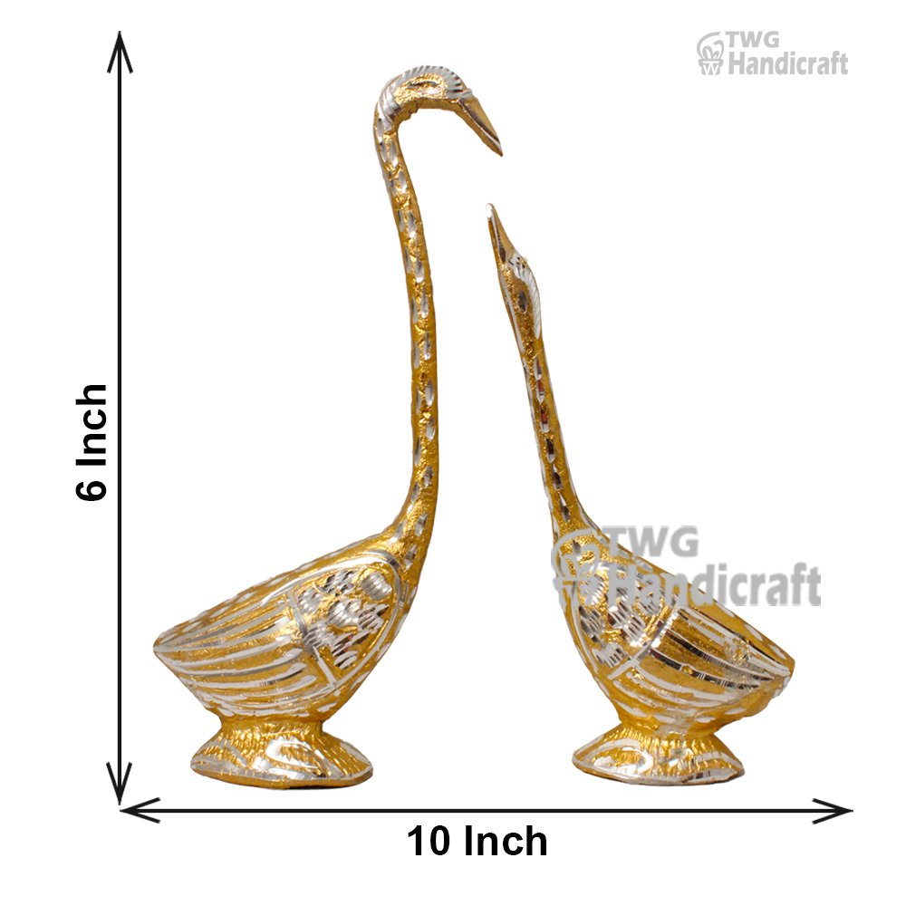 White Metal Swan Statue Manufacturers in Jodhpur | Export Quality Swan