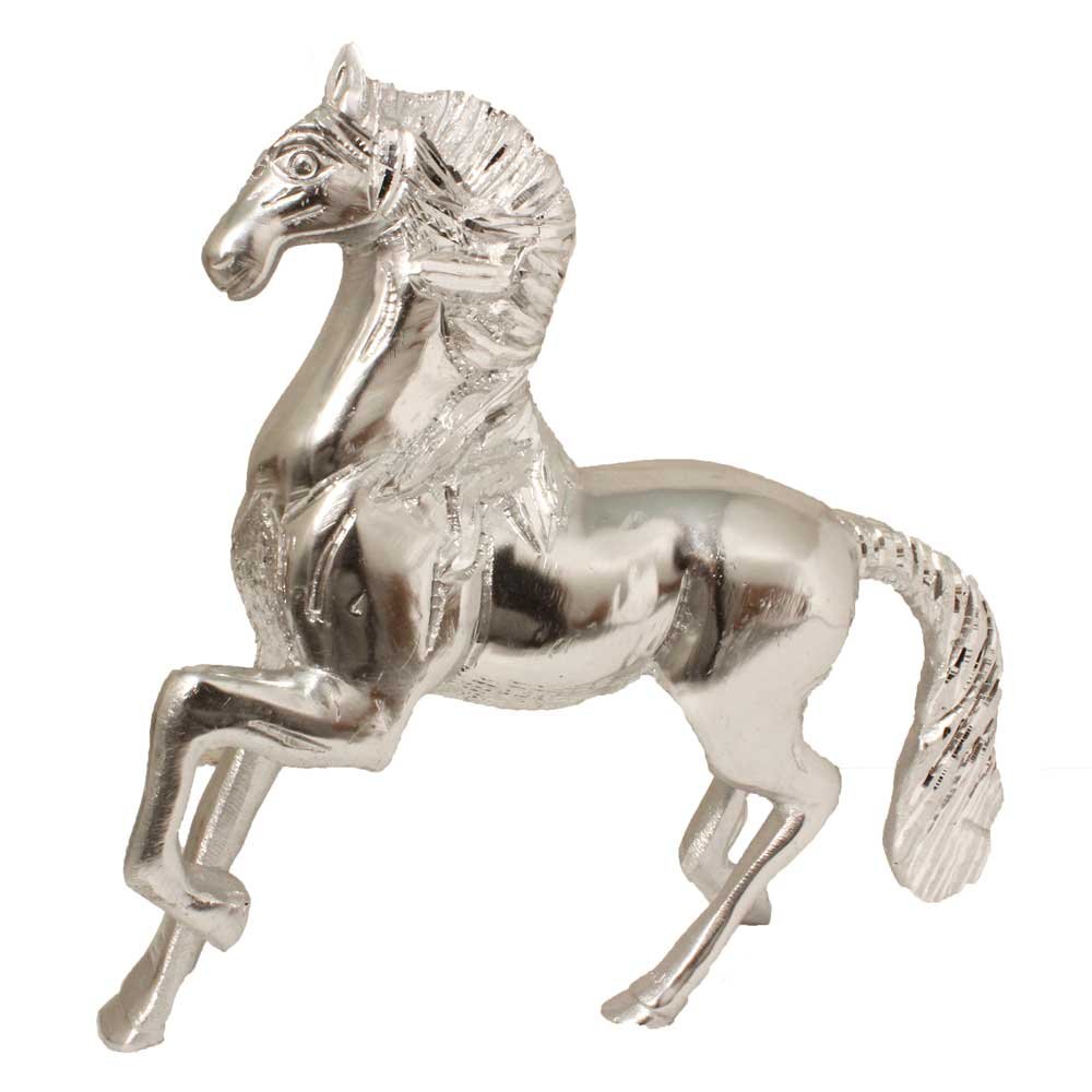 Aluminium Horse Statue 10.5 Inch ( 27 cm )