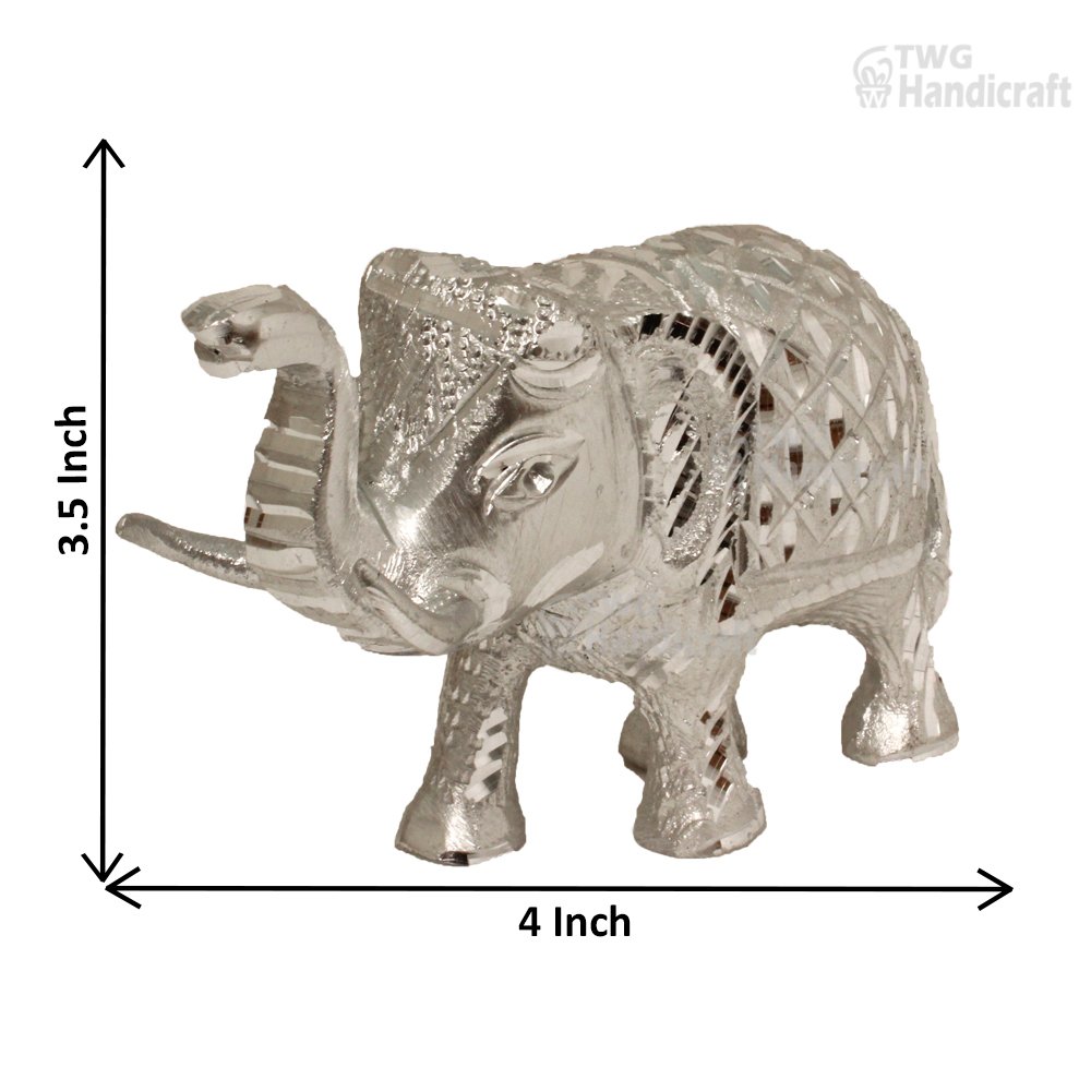 White Metal Sculpture Manufacturers in India | White Metal Elephant Sc