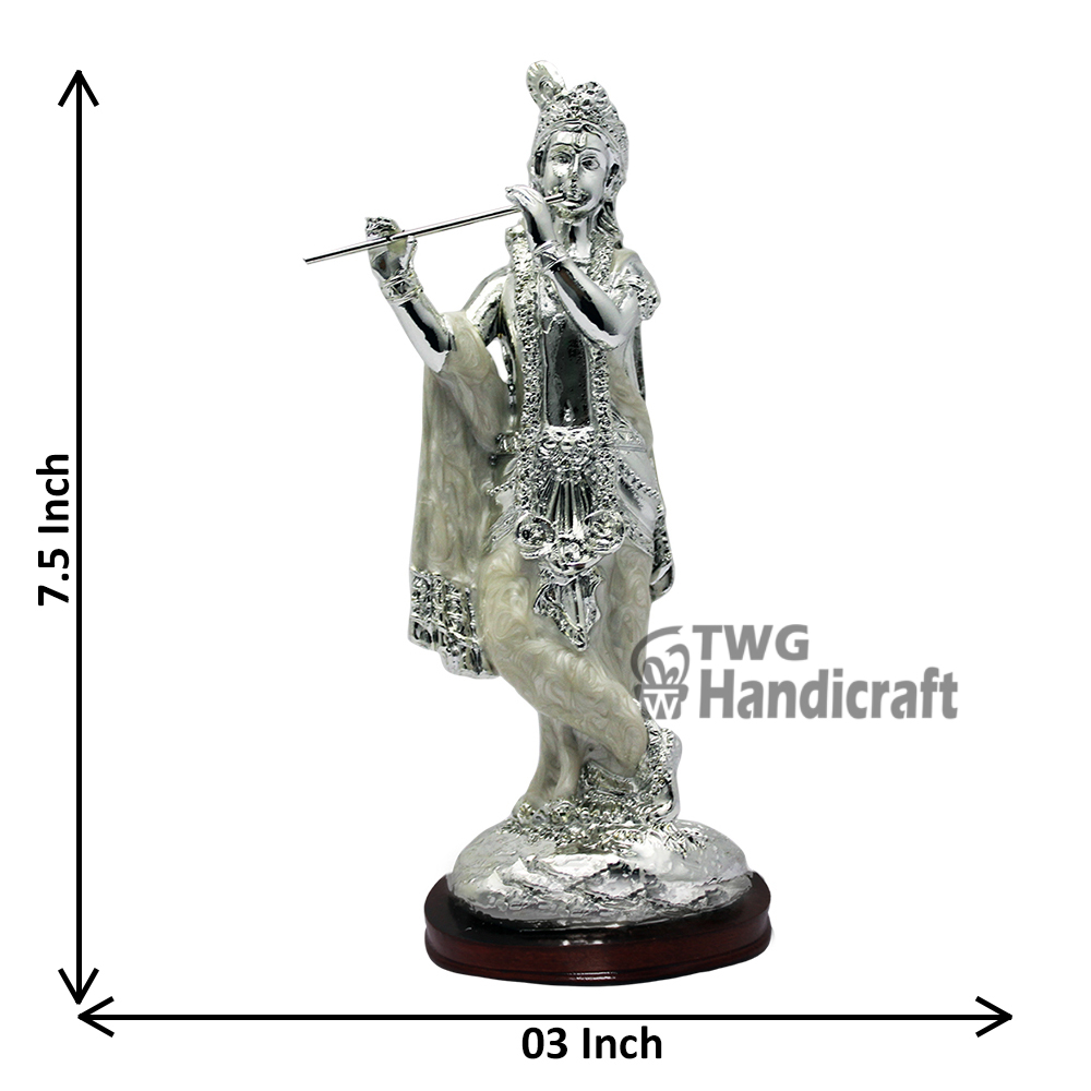 Silver Plated Krishna Statue Maufacturer | Wholesale Supply