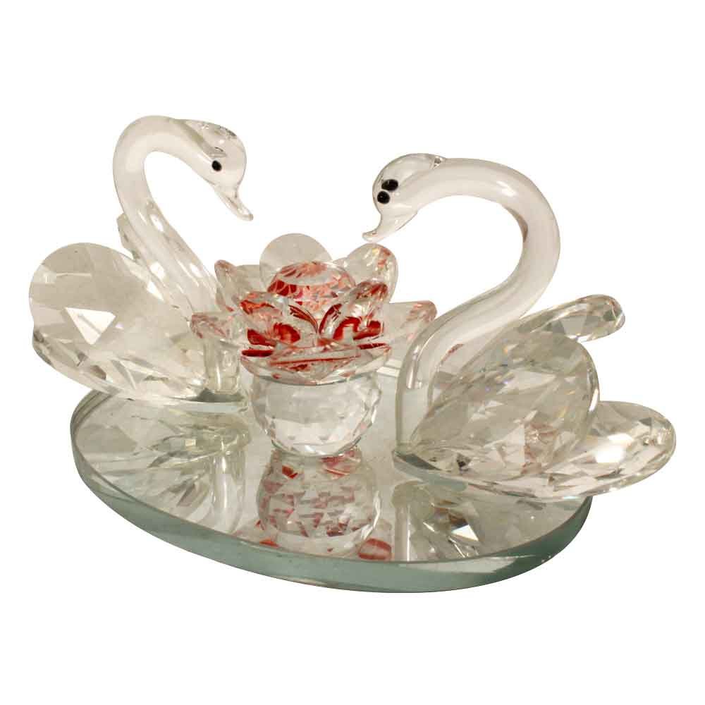 Swan Pair Showpiece Gift 3.5 Inch ( 9 cm )