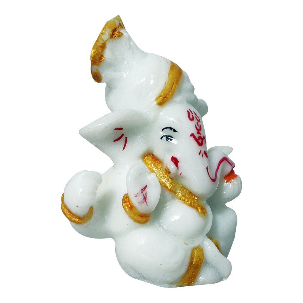 Little Ganesha Statue Car Decor Sculpture 2.5 Inch ( 6.5 cm )