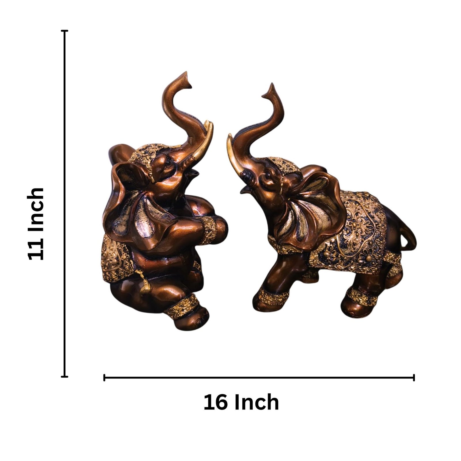 Elephant Pair Antique Decorative Figurine Manufacturer & Wholesaler in Delhi | Bulk Gift Supplier