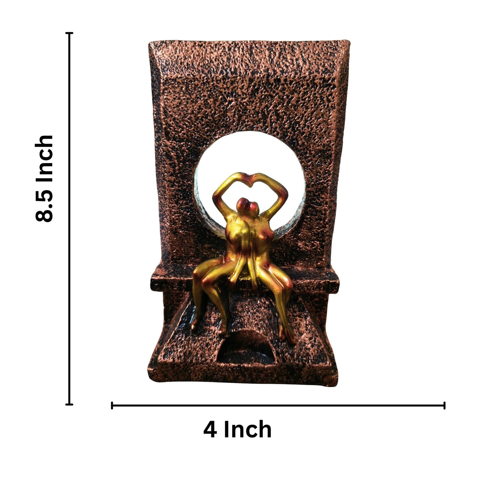 Modern Art Couple Sitting Decorative Sculpture Manufacturer in Delhi | Gift Supplier