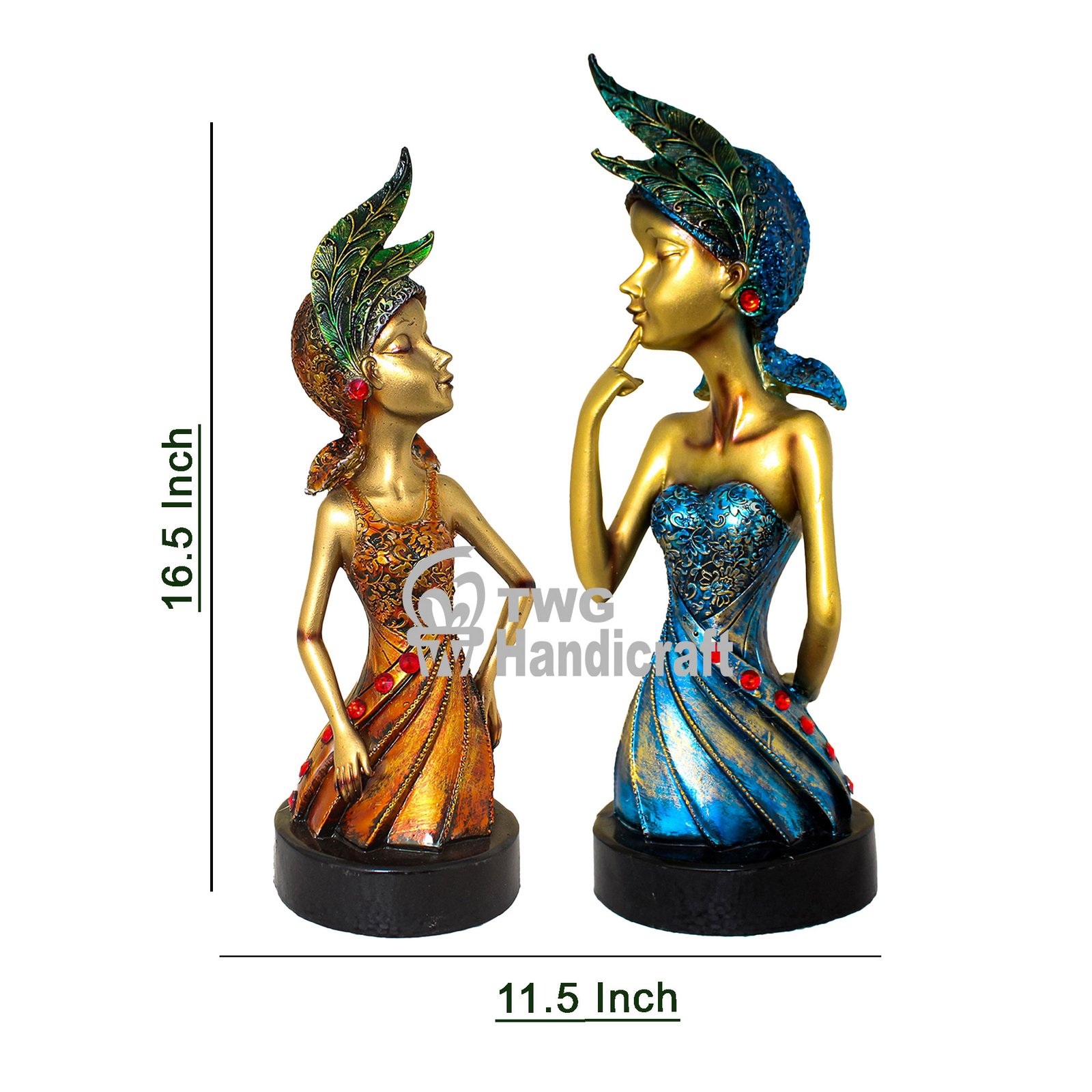 Flower Doll Pair Showpiece Supplier in Ghaziabad | Home Decor Wholesaler