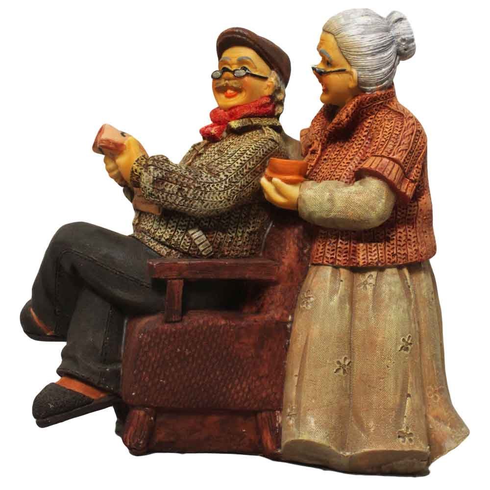 Dada Dadi Kurci Couple Showpiece Gift 7 Inch