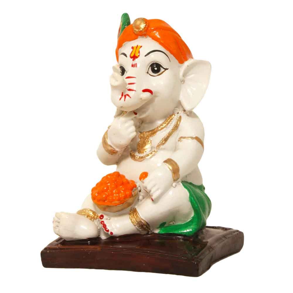 Little Ganesha Idol Statue 5 Inch ( 13 cm )
