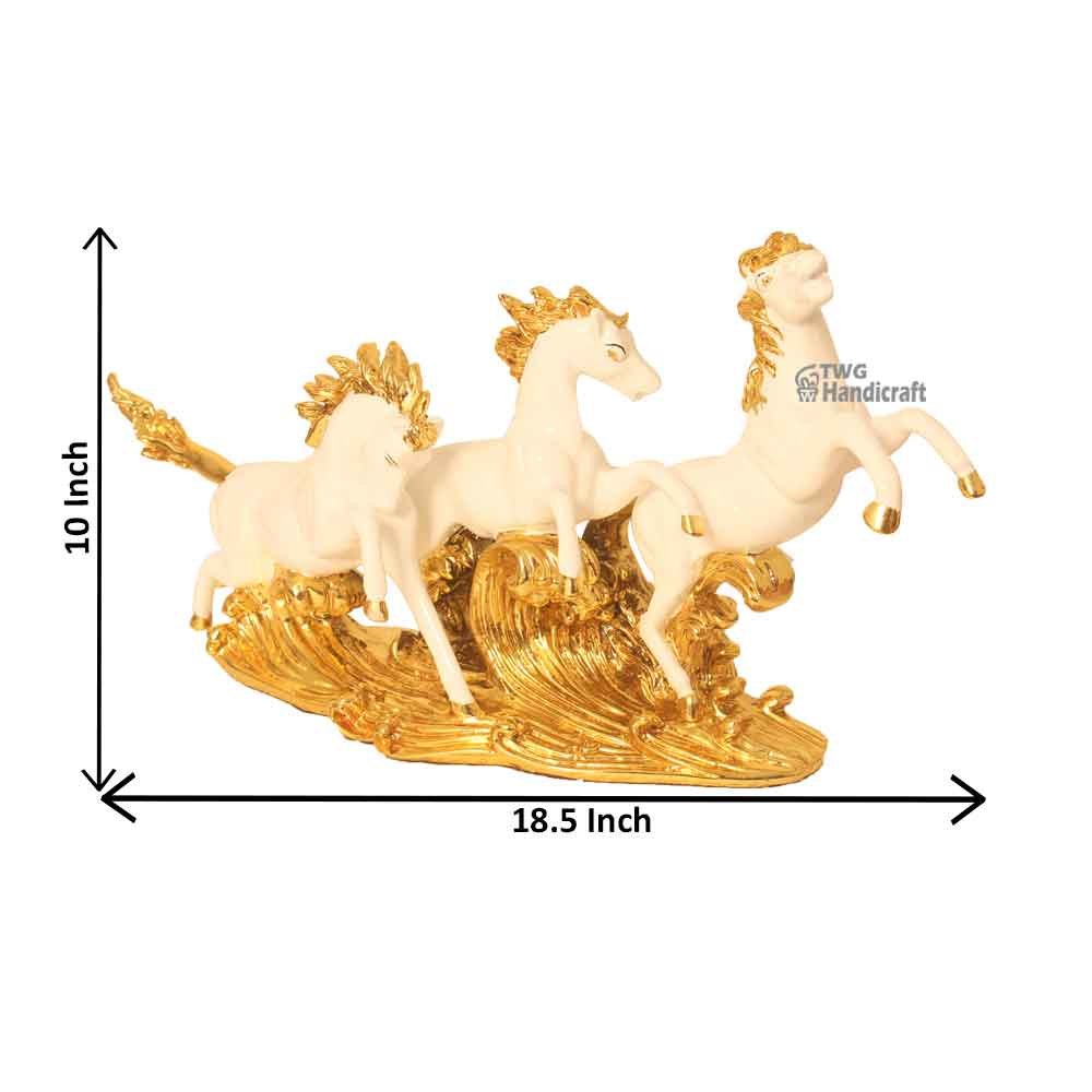Manufacturer of Gold Plated Horse Statue Figurine | India?s Largest statue Factory