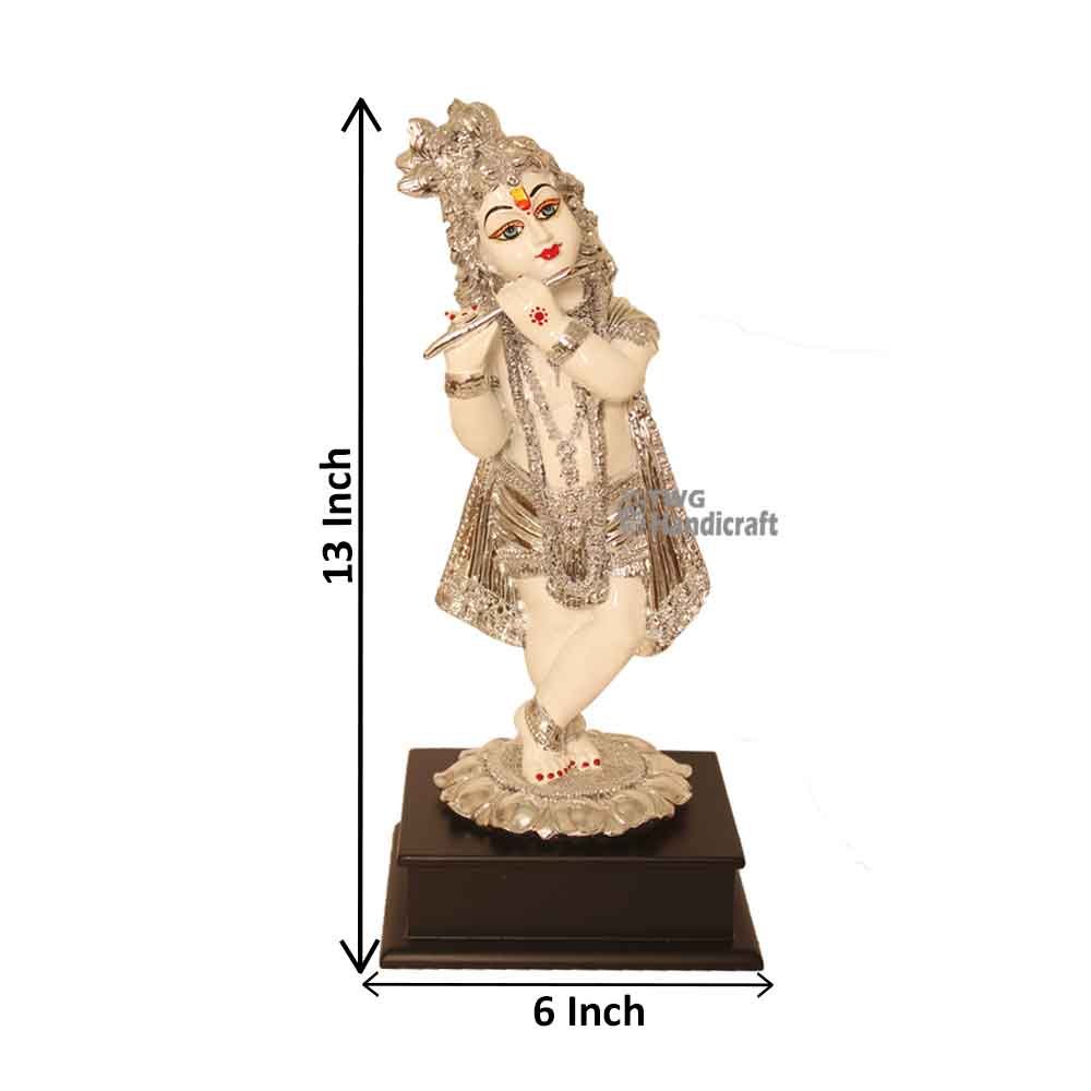 Silver Plated Krishna Statue Manufacturers in India return gifts for wedding anniversary