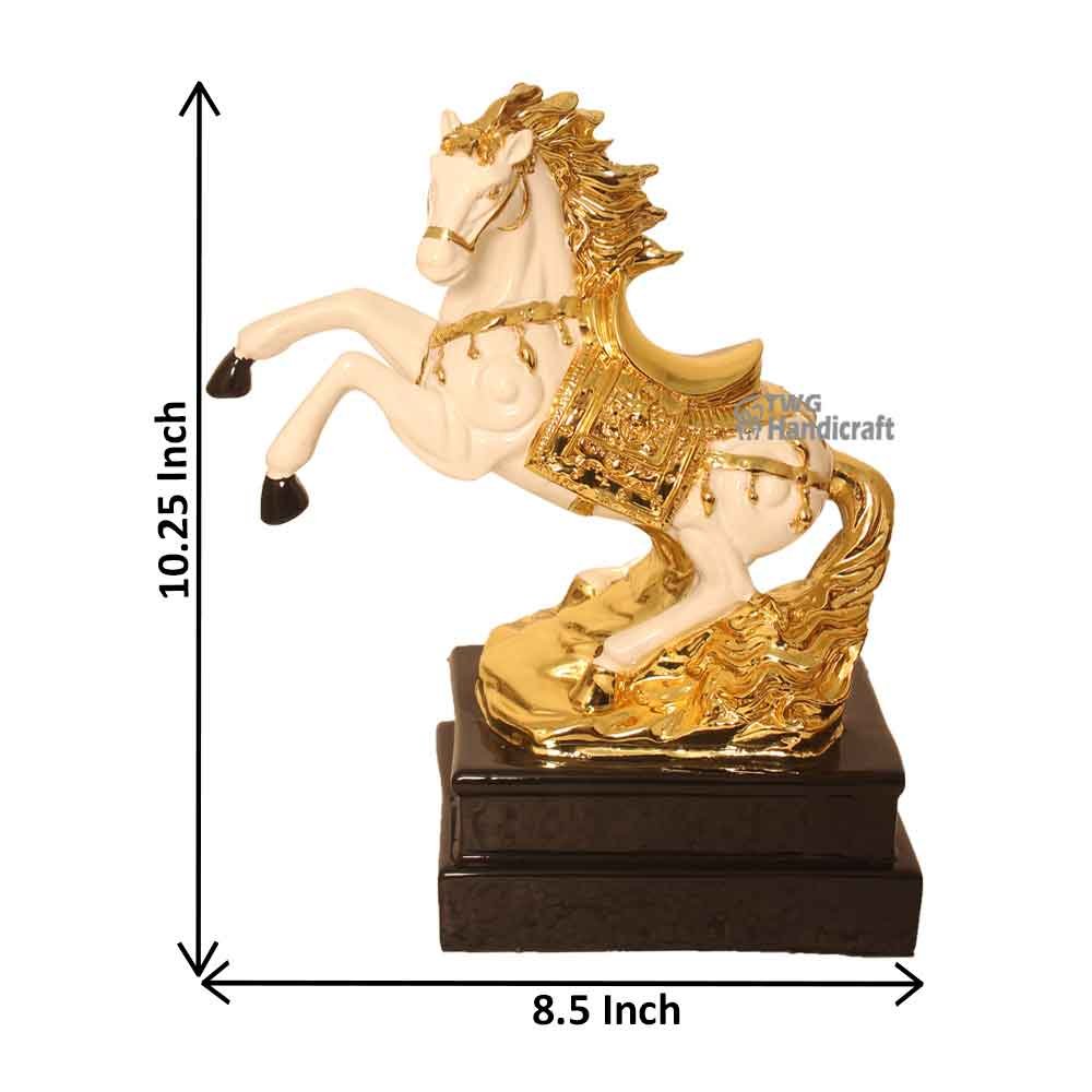 Gold Plated Horse Statue Figurine Manufacturers in Delhi | India?s Largest statue Factory