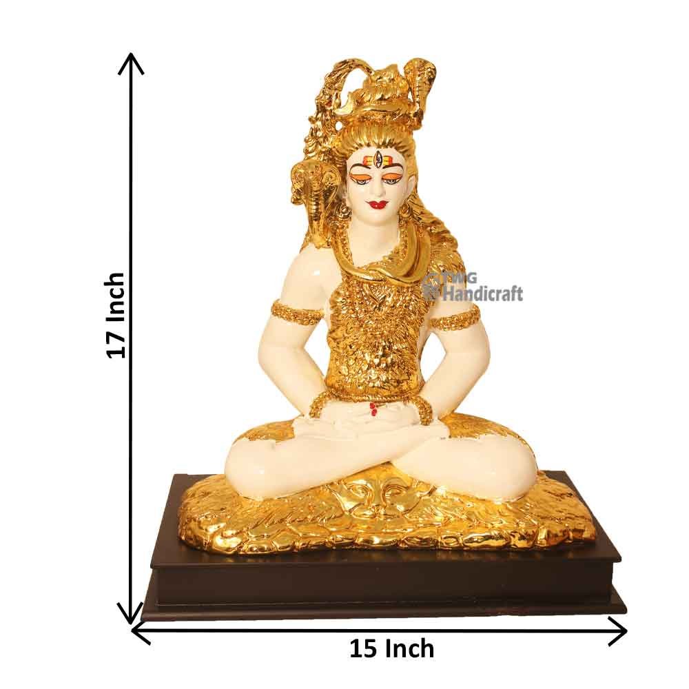 Manufacturer of Lord Shiva Sculpture Golden Finish