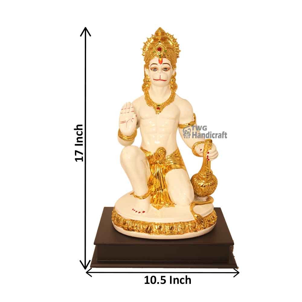 Gold Plated Lord Hanuman Statue Manufacturers in India Polyresin Statue