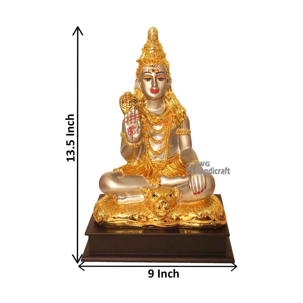 Lord Shiva Sculpture Manufacturers in India Golden Finish