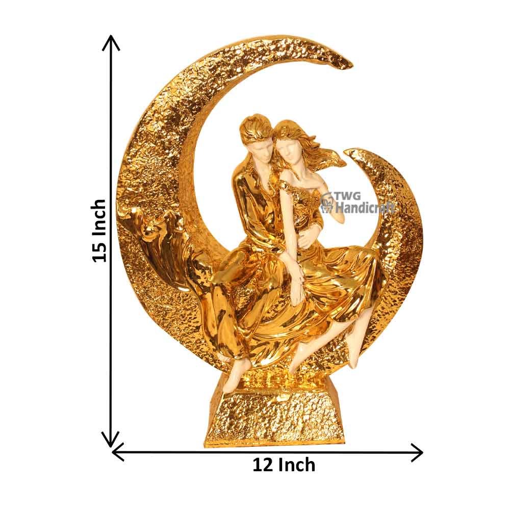 Gold Plated Couple Figurine Statue Manufacturers in Kolkatta | Order Direct Factory