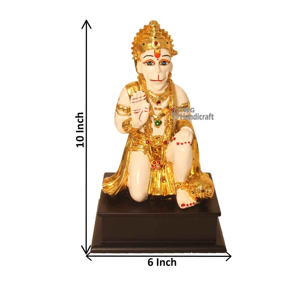 Gold Plated Lord Hanuman Statue Manufacturers in Delhi Polyresin Statue
