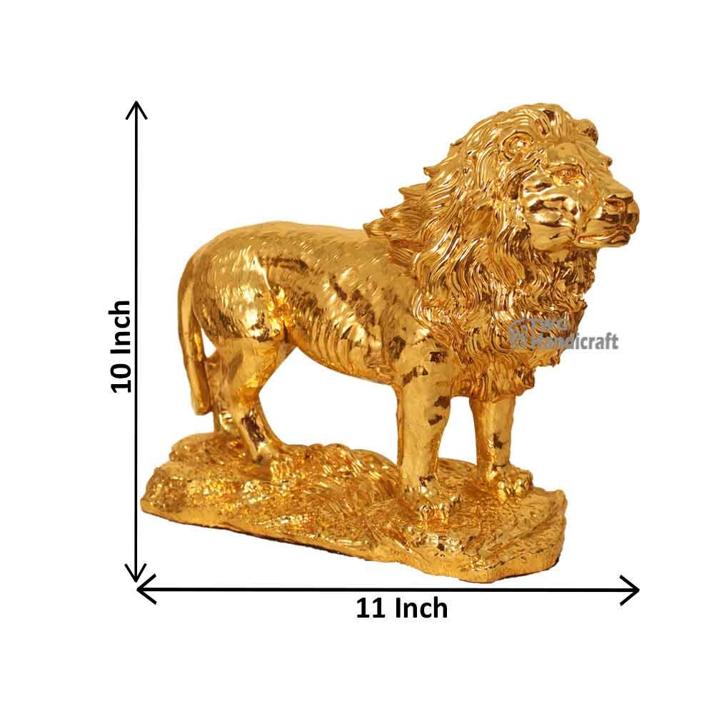Lion Statue Showpiece Manufacturers in India | Resin Lion Figurine Factory Rate