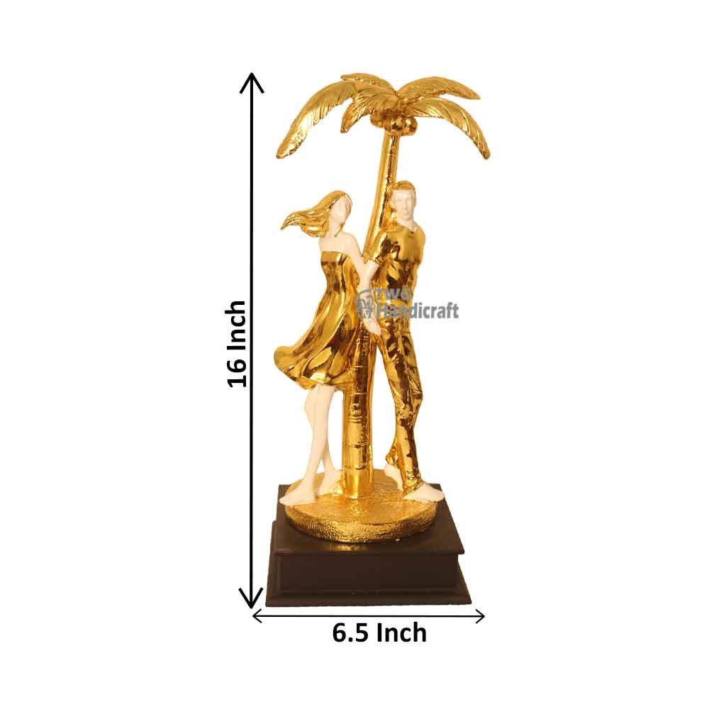 Gold Plated Couple Figurine Statue Manufacturers in Banglore | Order Direct Factory