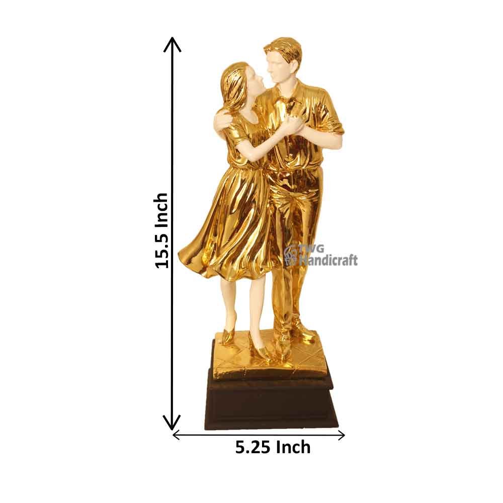 Gold Plated Couple Figurine Statue Manufacturers in Pune | Order Direct Factory