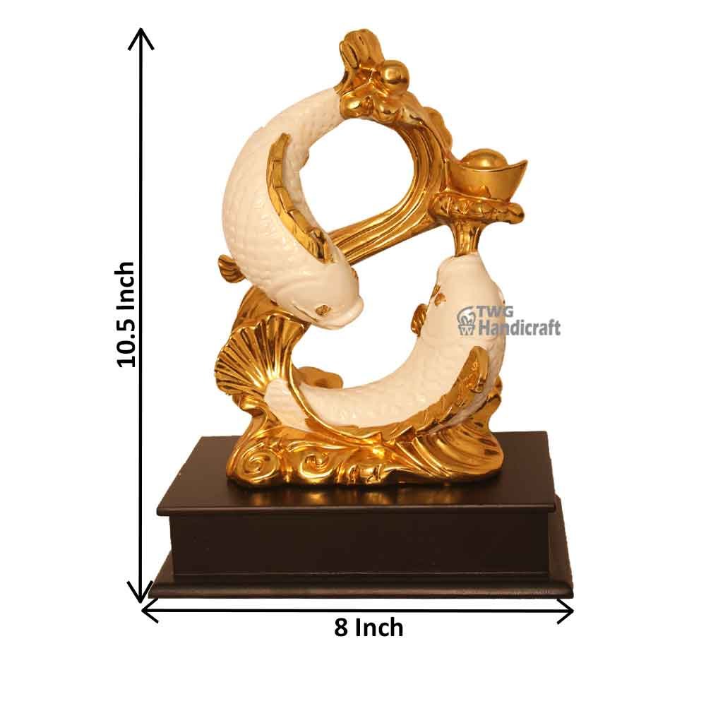 Feng Shui Fish Statue Wholesale Supplier in India | Resin Fish Statue Factory