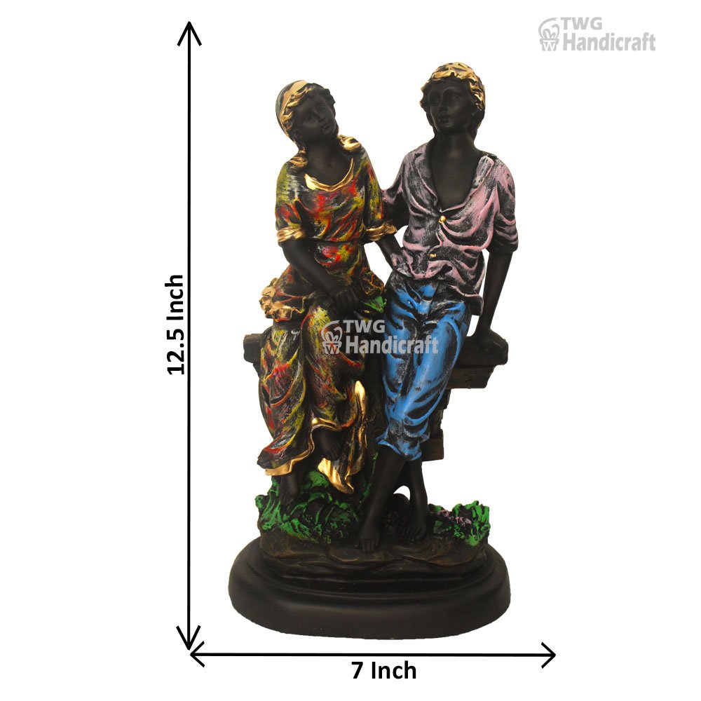 Polyresin Couple Figurine Statue Manufacturers in Mumbai | Love Couple Factory Rate