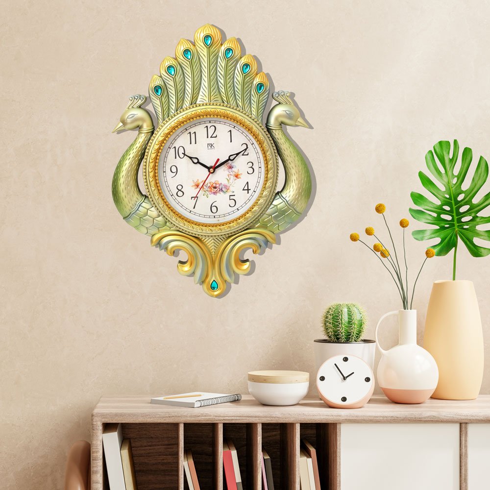 Pecoke Desgien Wall clock with glass 19 Inch ( 48.5 cm )