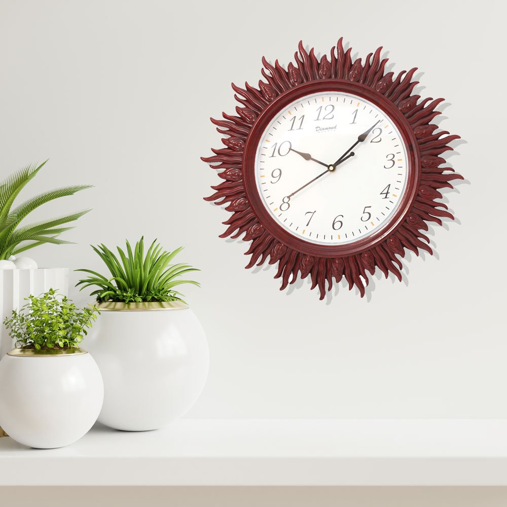 Wall Hanging Sun Clock 14 Inch ( 36 cm )