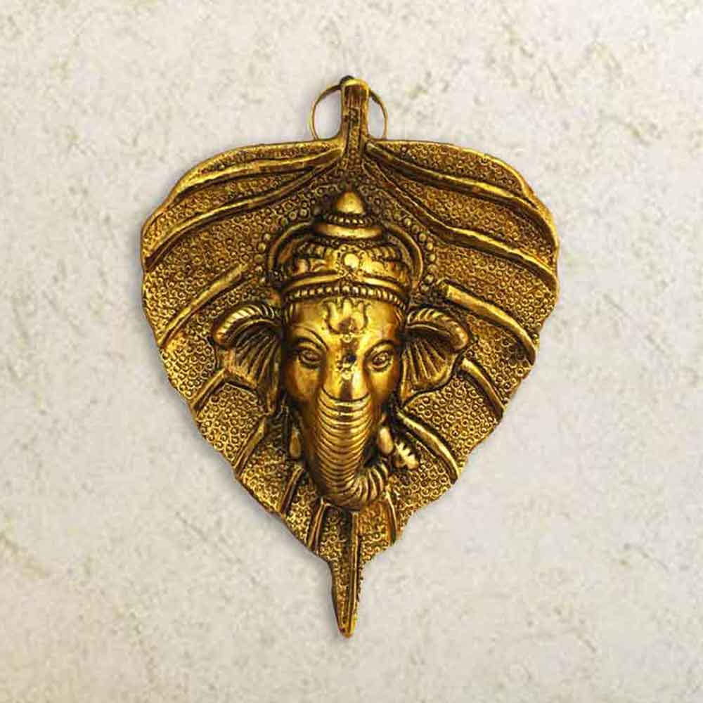 God Ganapati Metal Door Art Decoration 5.5 Inch