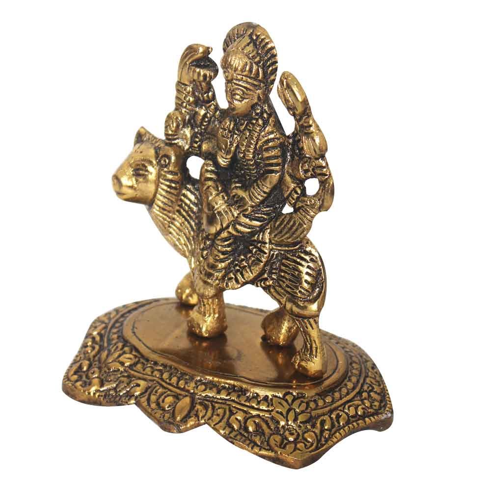 Metal Durga Maa Statue 4.5 Inch ( 11.5 cm )