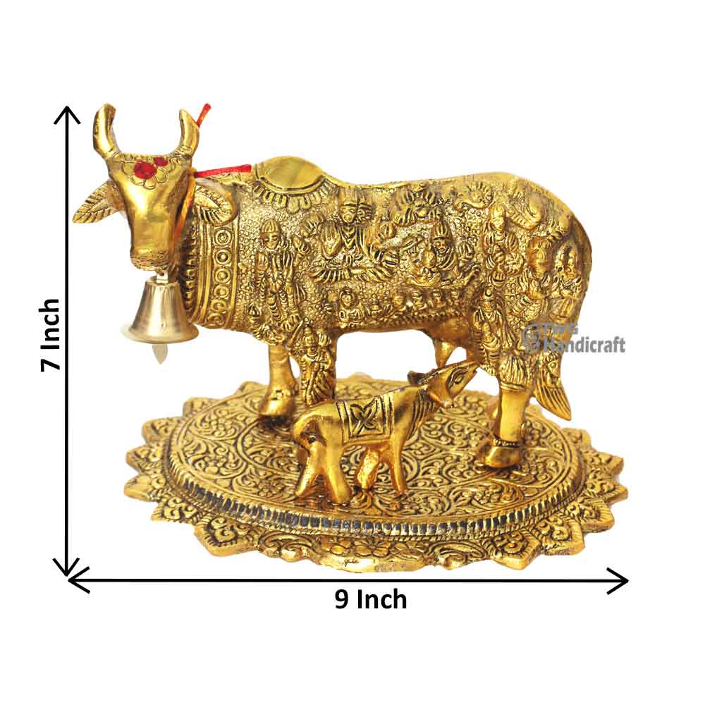 Kamdhenu Cow and Calf Statue Manufacturers in Meerut | Cow Statue Lowest Price