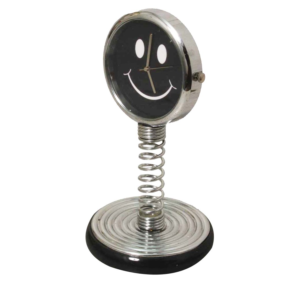 Smiley Spiral Table Clock Showpiece 3.5 Inch ( 9 cm )