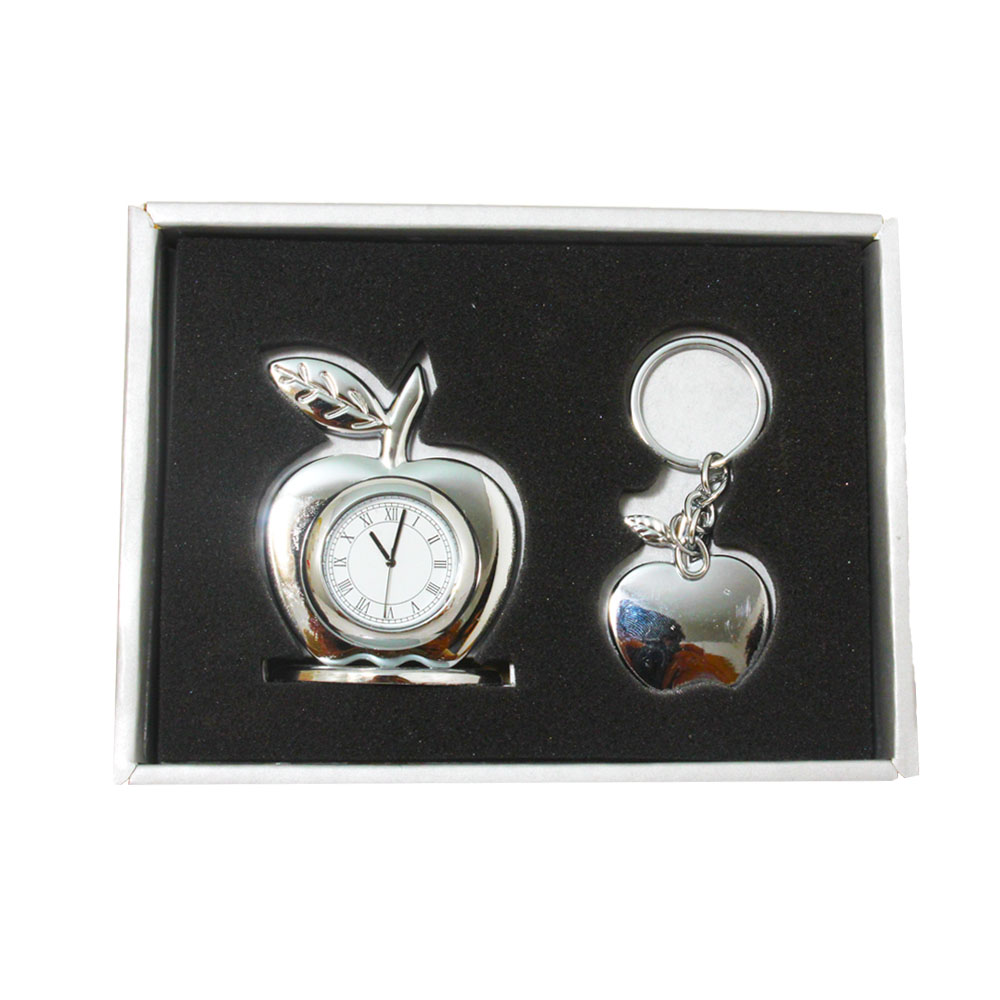 2 Set of Table Clock and Keychain 1.5 Inch