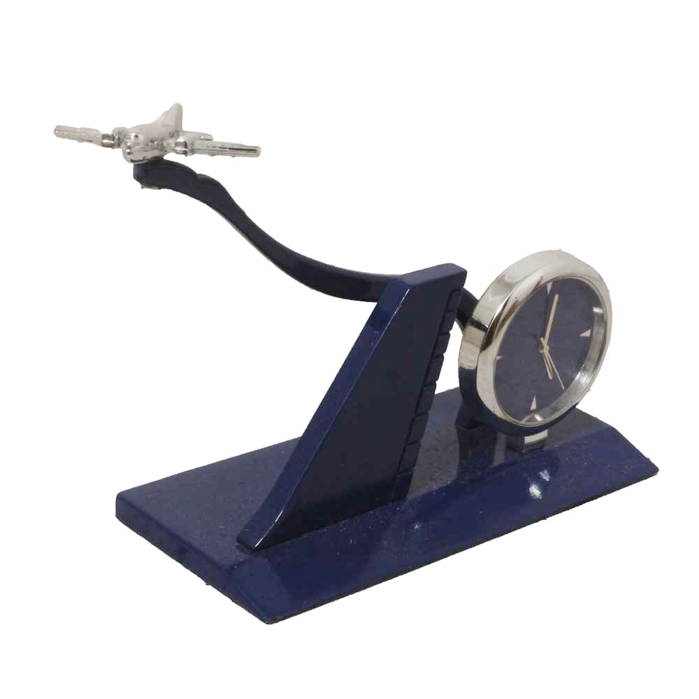 Aircraft Metallic Office Table Clock 2 Inch