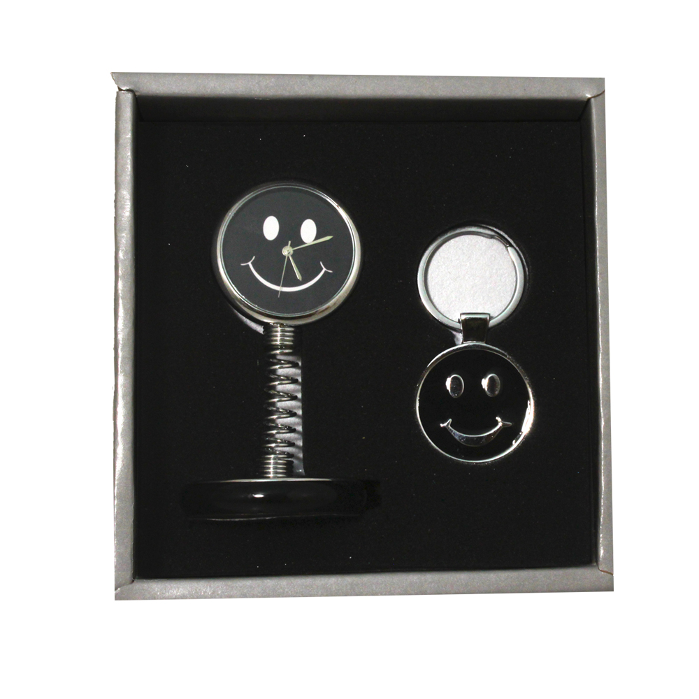 2 Set of Table Clock and Keychain Return Gift 4 Inch