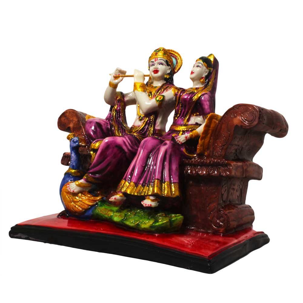 Radha Krishna Murti Figurine Gifting Item 8.5 Inch ( 22 cm )