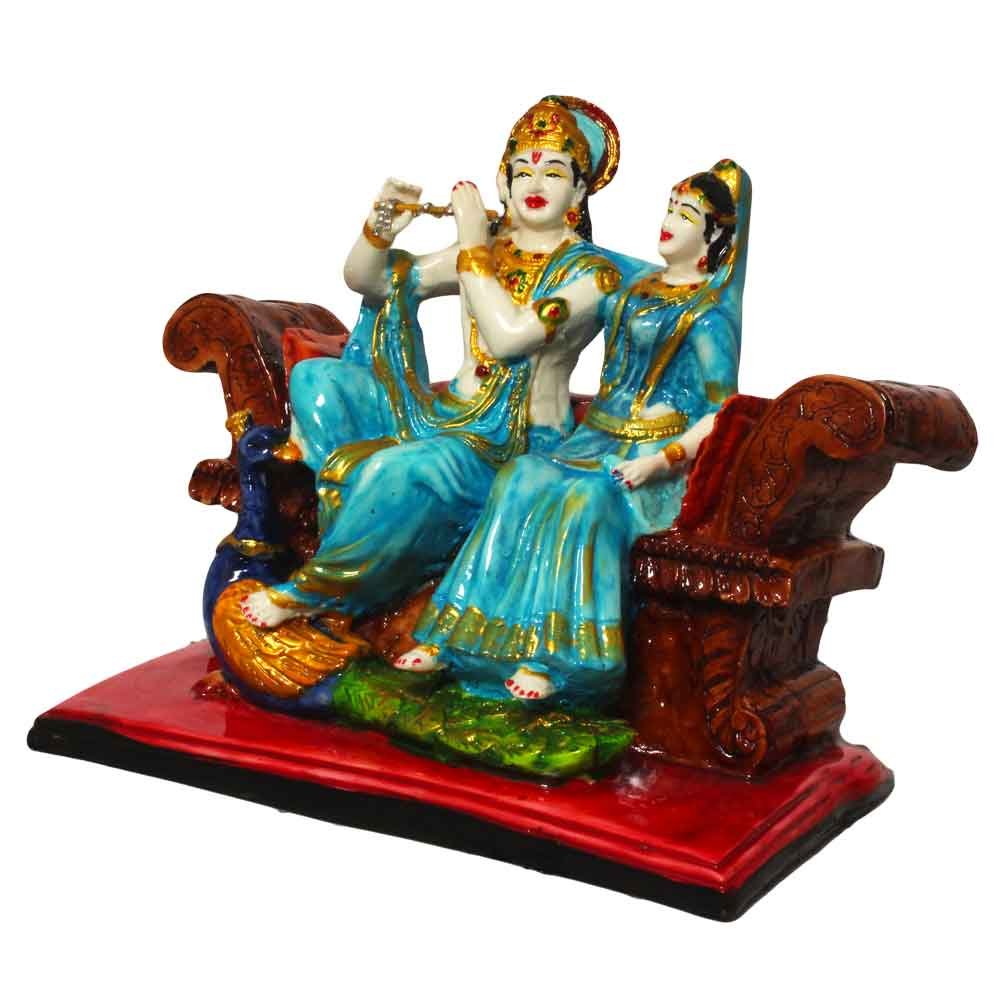 Radha Krishna Murti Figurine Gifting Item 8.5 Inch ( 22 cm )