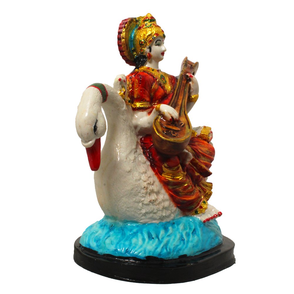 Maa Saraswati Goddess Idol Murti 9 Inch ( 23 cm )