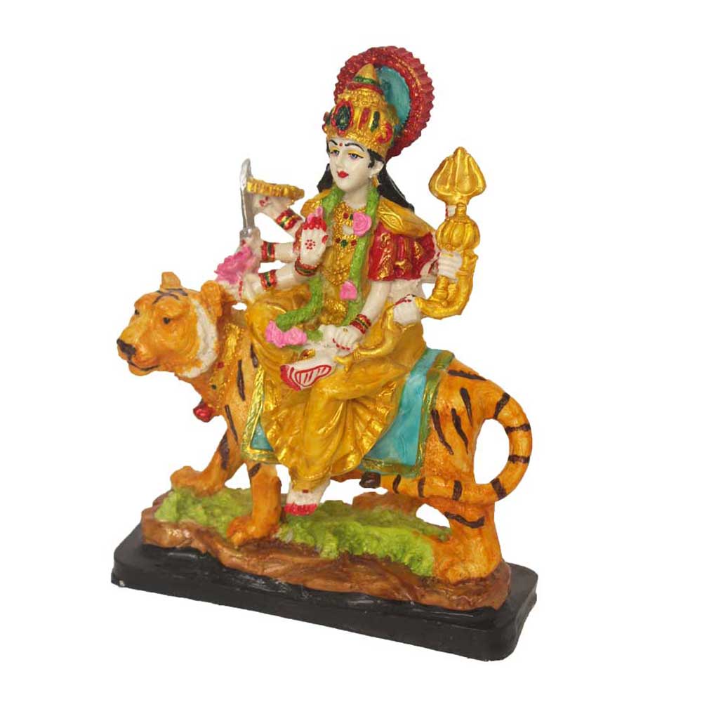 Ma Durga Idol Religious Statue 9.5 Inch