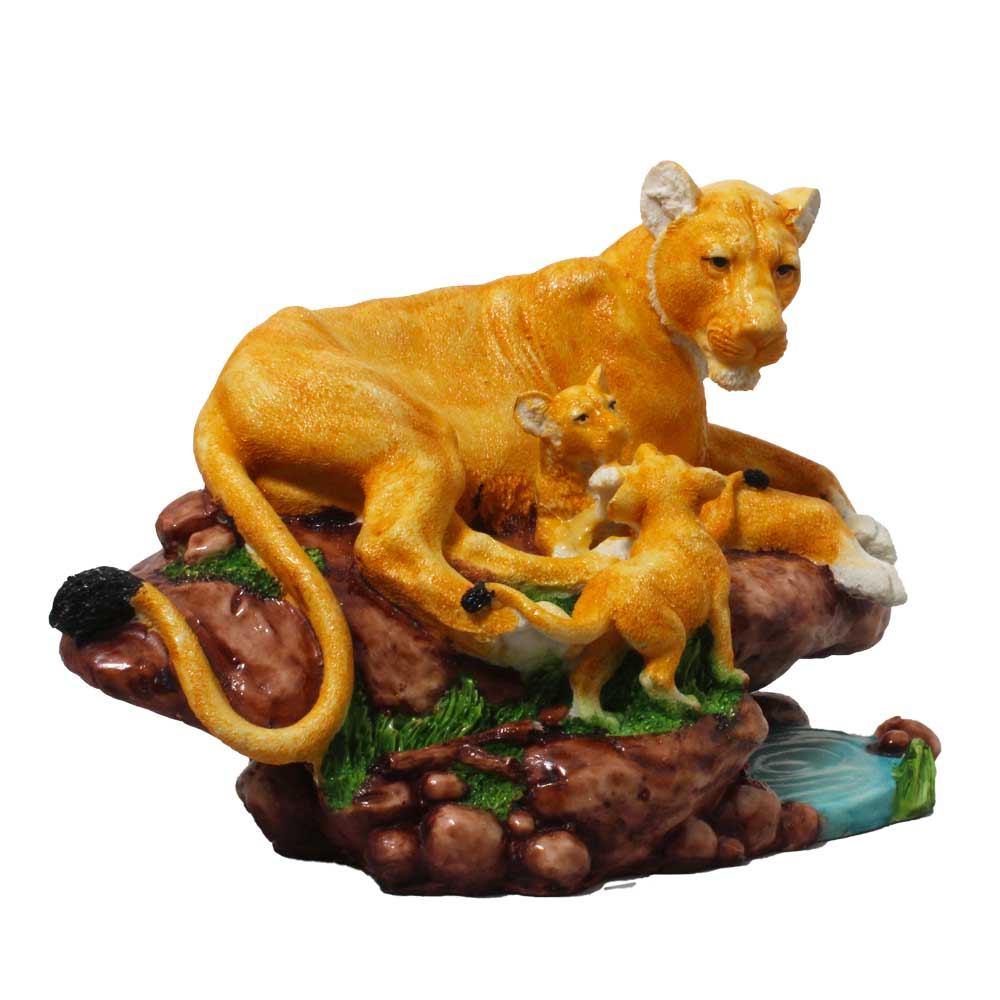 Lion Family Figurine Showpiece 7.5 Inch