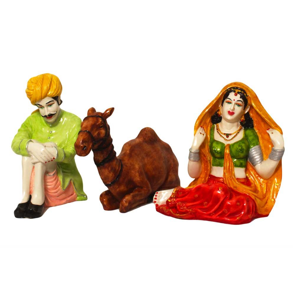 Handicraft Rajasthani Cultural Showpiece 9 Inch ( 23 cm )