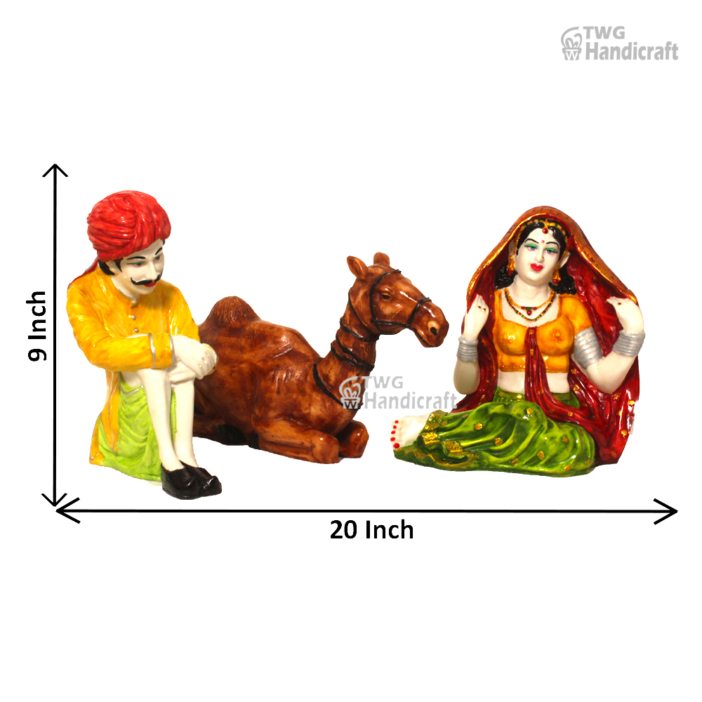 Rajasthani Cultural Statue Manufacturers in India | Indian Traditional Art Sculptures