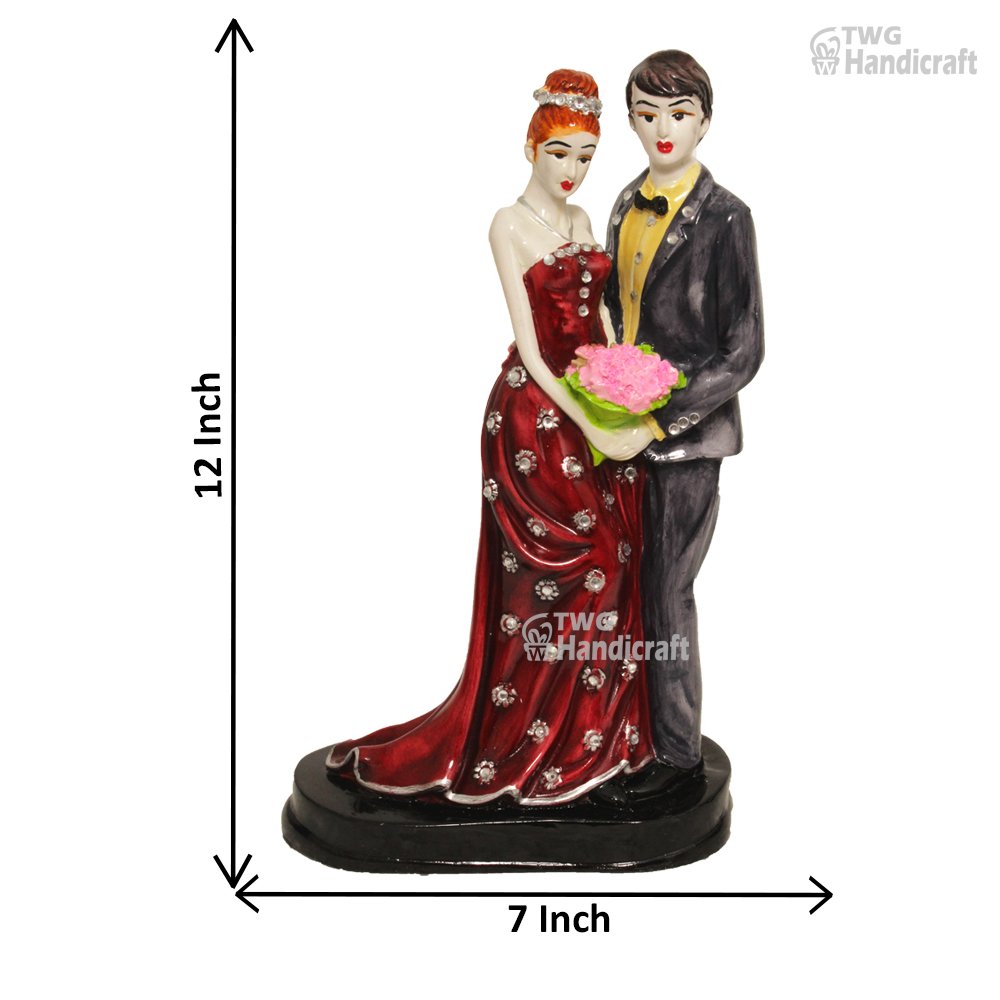 Polyresin Couple Figurine Statue Manufacturers in Meerut | Valentine Couple Showpiece