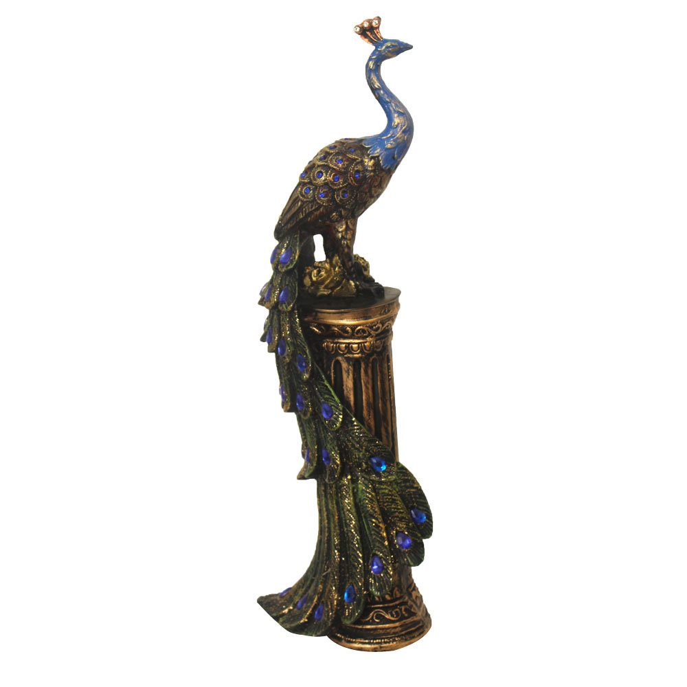 Home Decor Peacock Statue Showpiece 19 Inch ( 48.5 cm )