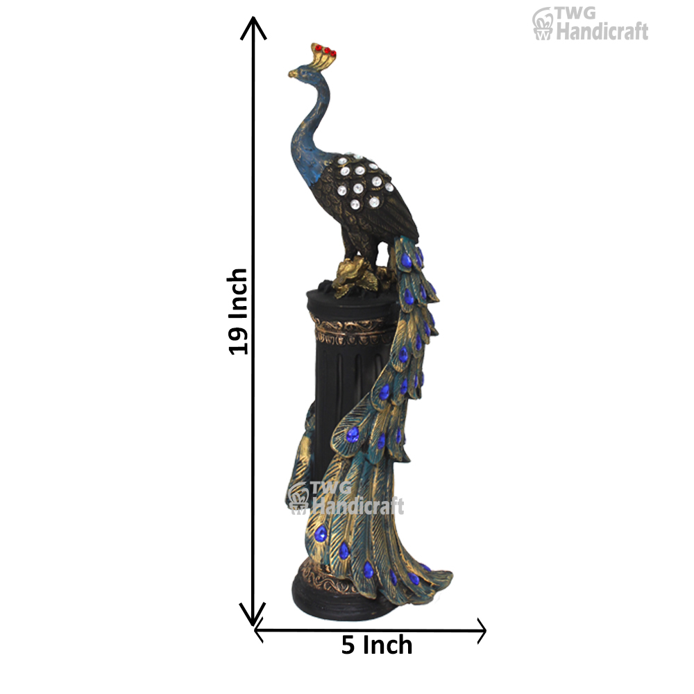 Peacock Statue Showpiece Wholesale Supplier in India | Peacock Statue Factory