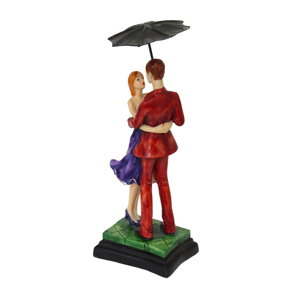 Umbrella Couple Showpiece Gift 12 Inch ( 30.5 cm )