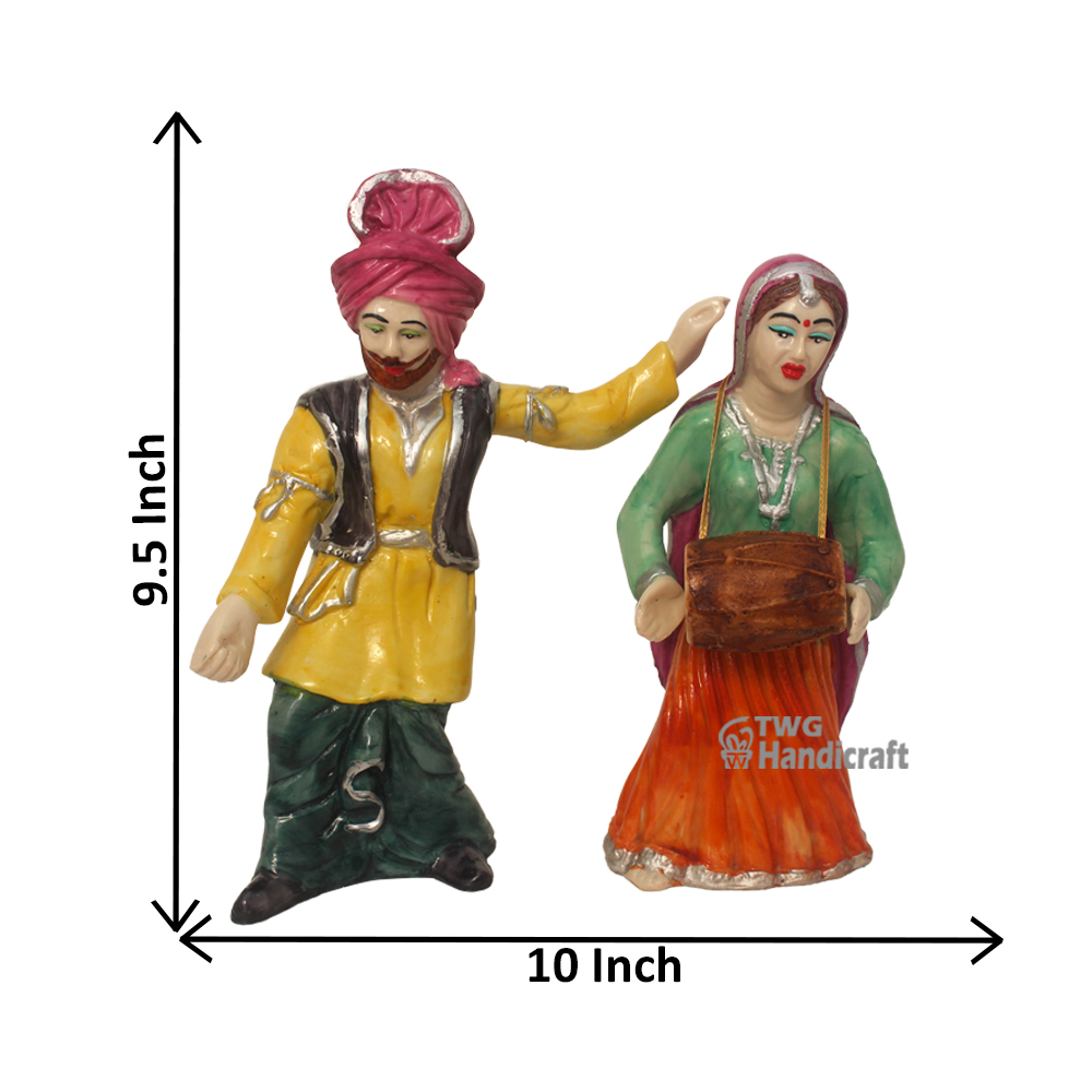 Indian Cultural Statue Manufacturers in Kolkatta Bhangra Party Group Showpiece